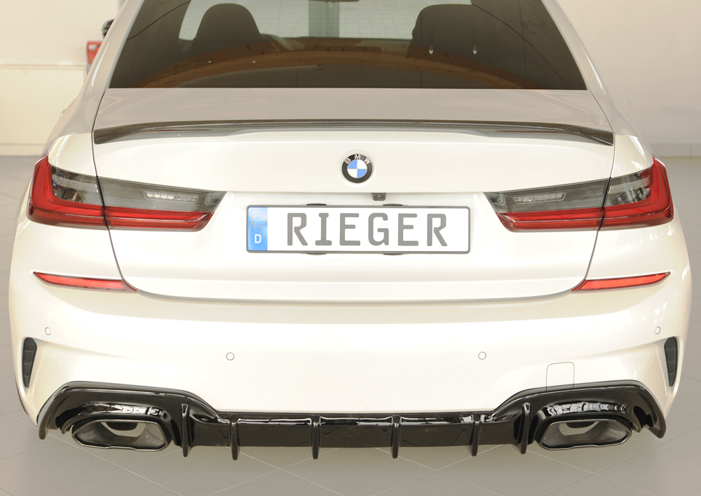 Diffuser BMW 3 Serie G20 M340i Rieger Glans Zwart