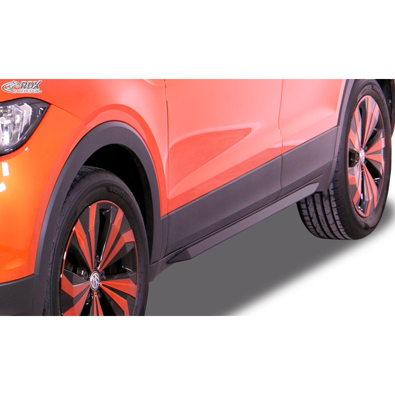 Side skirts 'Slim'  Volkswagen T-Cross 2019- (ABS glossy black)