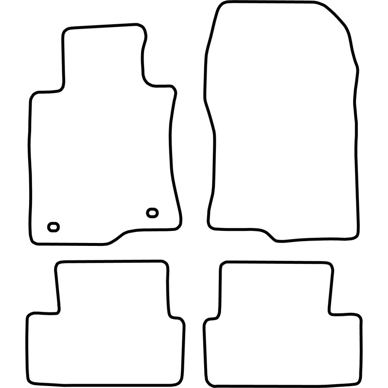 Set velour car mats  Honda Accord 2008-2011