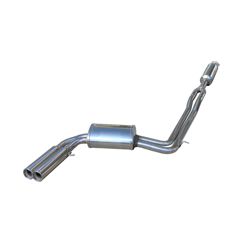 100% Inox Mid Silencer + Sport Exhaust  Volvo V70 2.5T AWD R (300hp) 2003-2006 2x80mm Racing