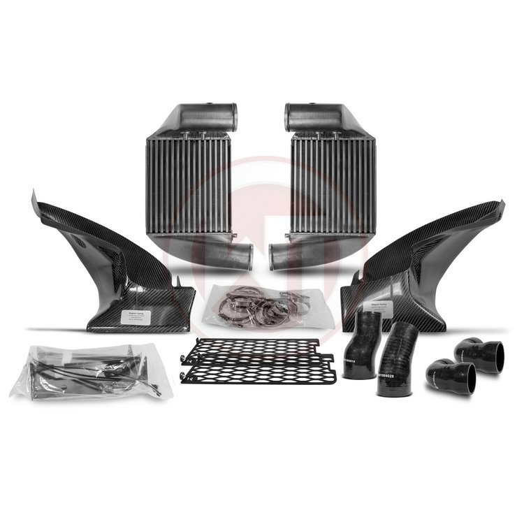 Intercooler Audi RS6+ [C5] incl. US model [2002-] Wagner Competition Gen.2 kit met carbon luchtleide