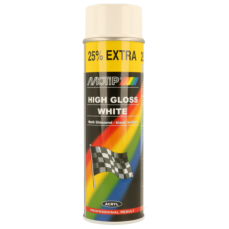 Motip Rallye Lacquer - White high gloss - 500ml