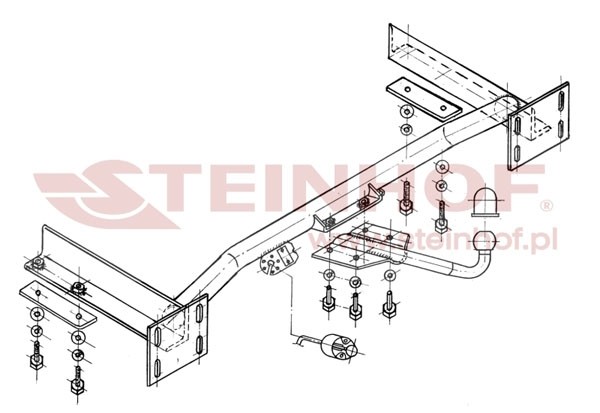 Trekhaak Chrysler Voyager / Grand Voyager 09/1995-04/2001