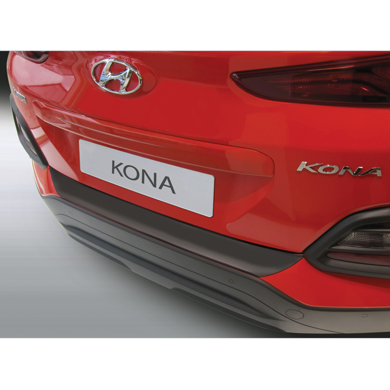 ABS Rear bumper protector  Hyundai Kona 7/2017-2021 Black