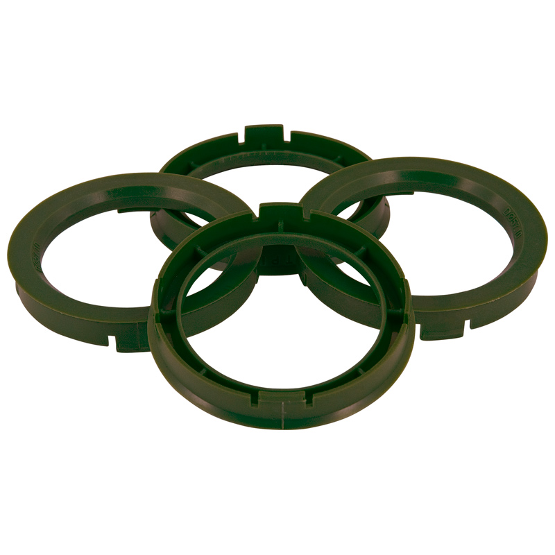 Set TPI Centreerringen - 69.1->65.1mm - Olive Groen