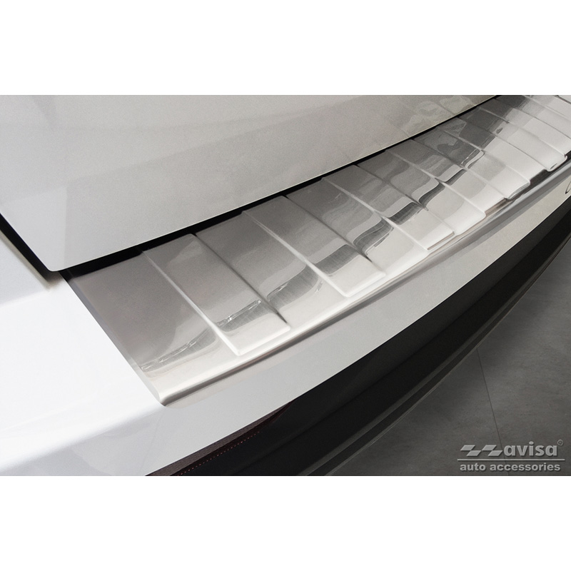 Stainless Steel Rear bumper protector  Skoda Karoq Facelift 2022- + Sportline Facelift 2022- 'Ribs'