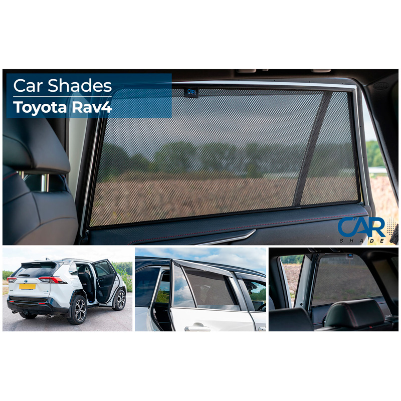 Set Car Shades (rear side doors)  Toyota RAV-4 (5th Gen) 2018- (2-pieces)