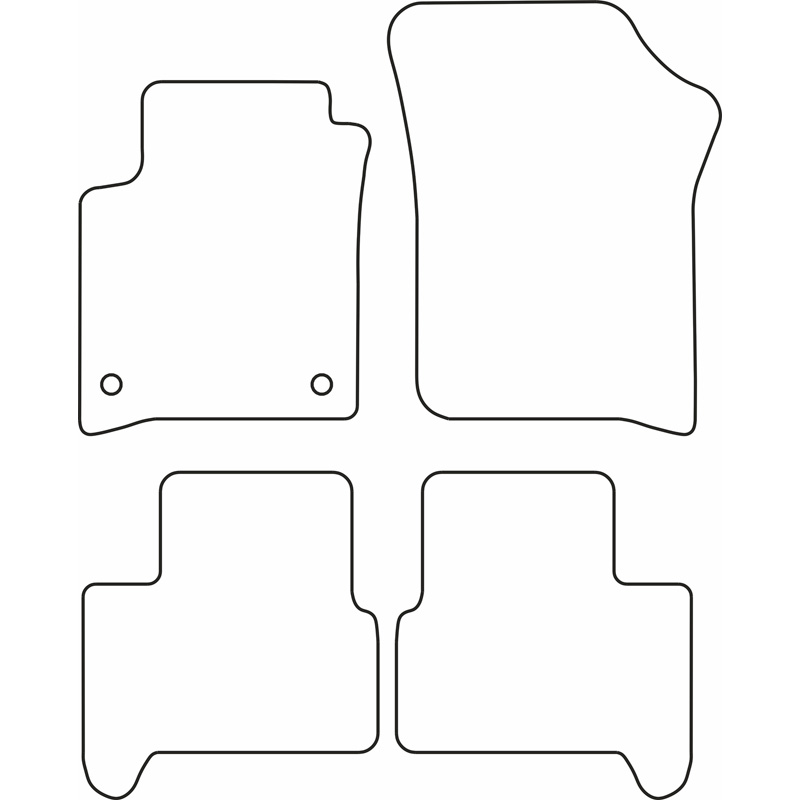 Set car mats  Volkswagen e-Up / Skoda e-Citigo / Seat e-Mii 2019-
