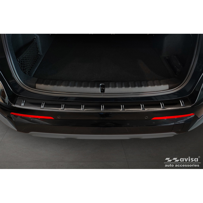Zwart RVS Achterbumperprotector  BMW X1 U11 / X1 U11 xLine 2022- 'STRONG EDITION'