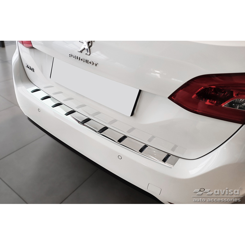 Stainless Steel Rear bumper protector  Peugeot 308 SW II 2013-2017 & Facelift 2017-2021 'STRONG EDITION'