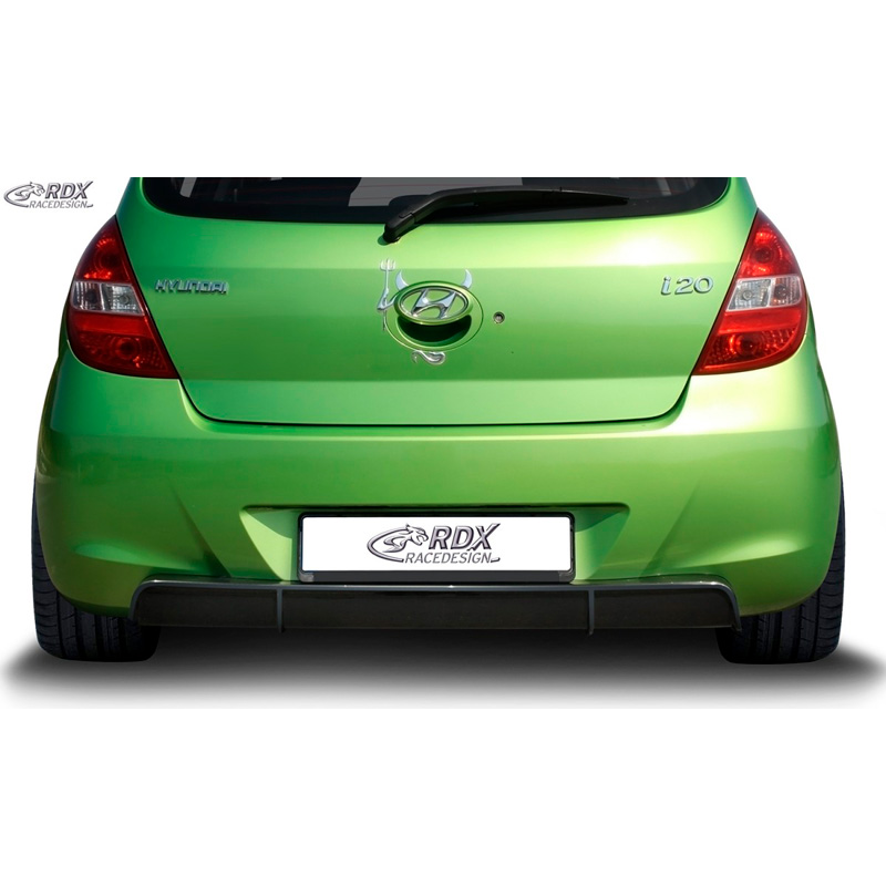 Rear bumper skirt 'Diffusor'  Hyundai i20 PB/PBT 2008-2012 (ABS glossy black)