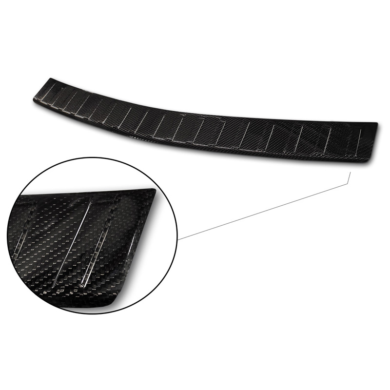 Real 3D Carbon Rear bumper protector  Opel Mokka X Facelift 2016-2020 'Ribs'