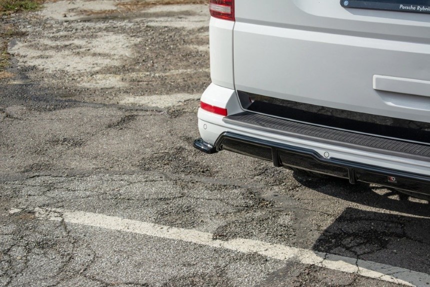 Achterskirt diffusors Volkswagen T6 Bus Glans Zwart