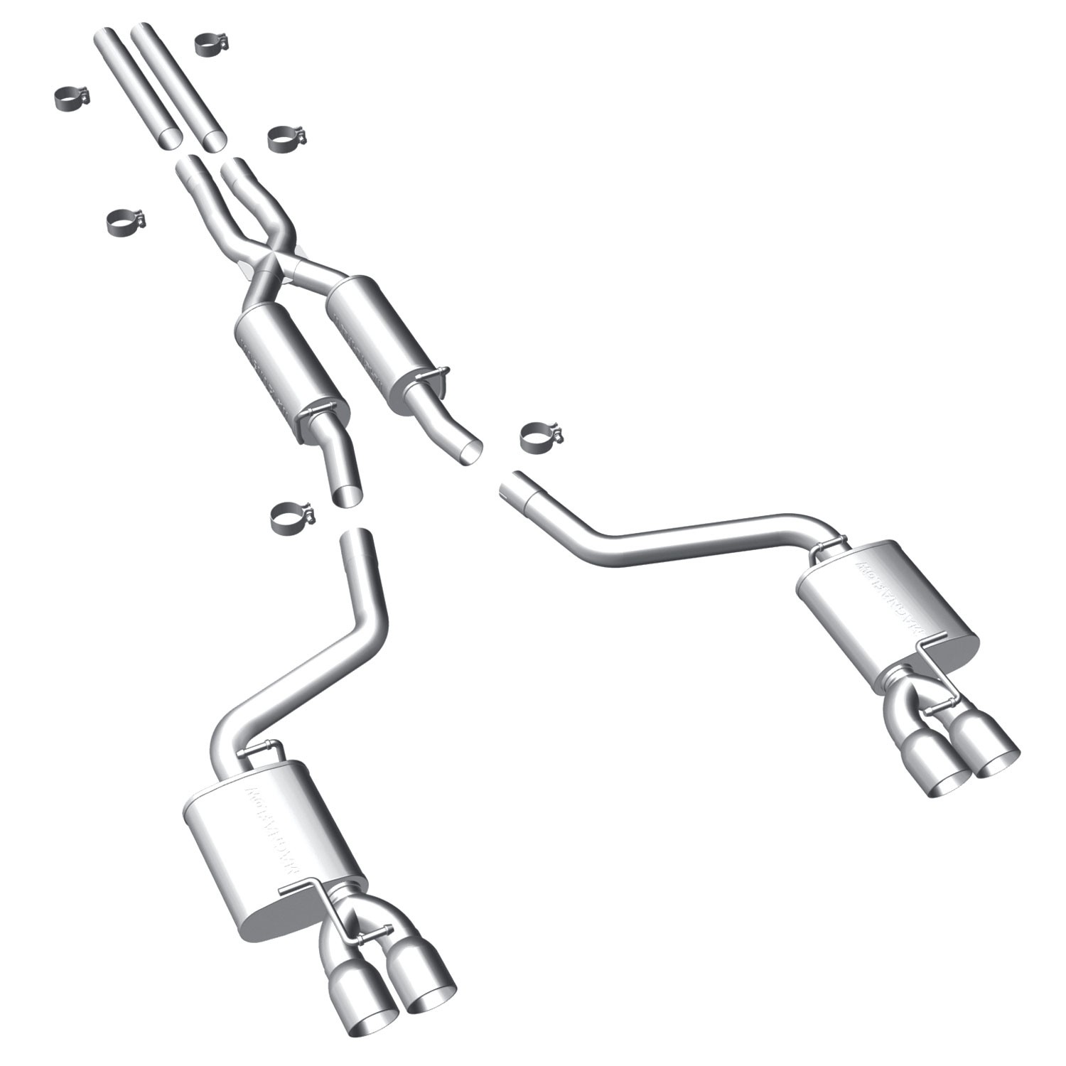 Dodge Cat-Back 11 Challenger 3.6L Quad Tip Magnaflow Cat-Back