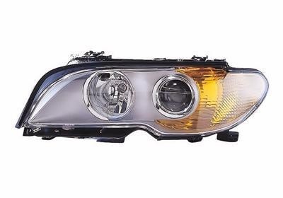 koplamp, H7+H7, grijs huis, oranje knipper, rechts BMW 3 serie E