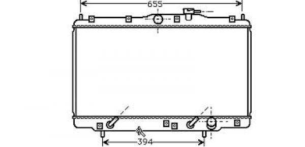 Radiator SHUTTLE 95->> 661x423x16 2.2/2.3 I-16V A +/-AC