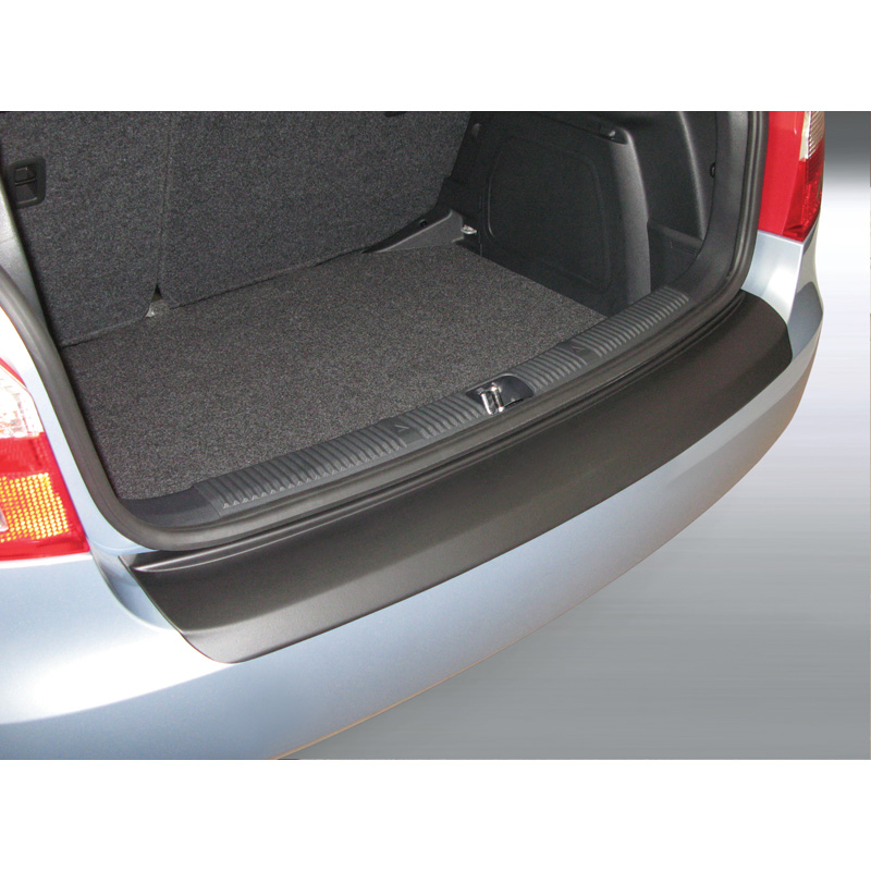 ABS Rear bumper protector  Skoda Fabia 5 doors 2010-2014 Black