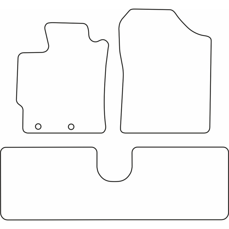 Set velour car mats  Toyota Yaris 2011-2020