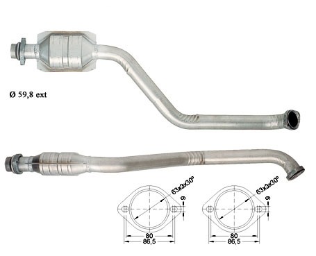 BMW 325TD 2497 cc 85 Kw / 115 cv M51 E36 Magnaflow CAT Bouwjaar: