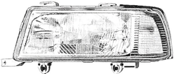 Koplamp rechts AUDI CPE 91-98 H4/H1