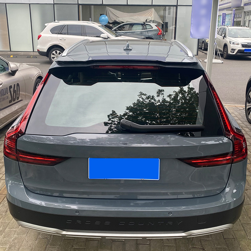 Dakspoiler (Spoiler Cap)  Volvo V90 II R-Design Facelift 2020- incl. Cross Country (ABS Glanzend zwart)