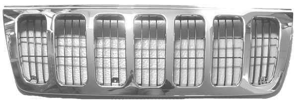 Radiator Grill GD.CHEROKEE 99-03 Chroom/ZWART