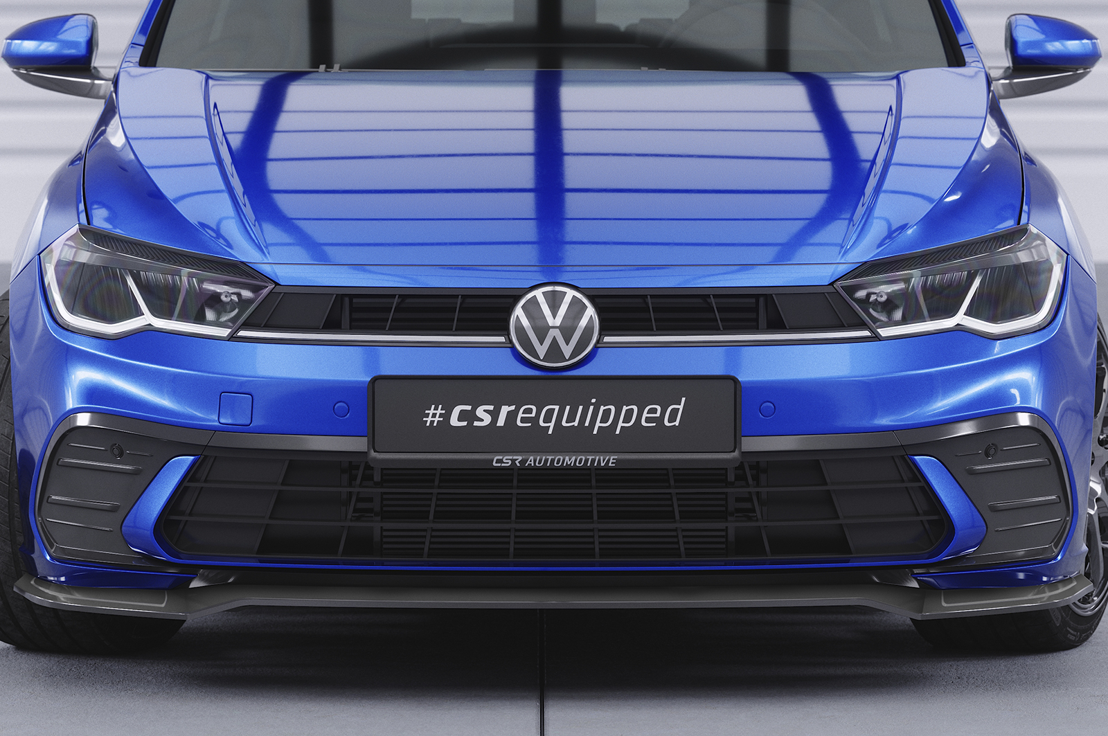 Voorspoiler Volkswagen Polo AW 2G FL CSR Glans Zwart