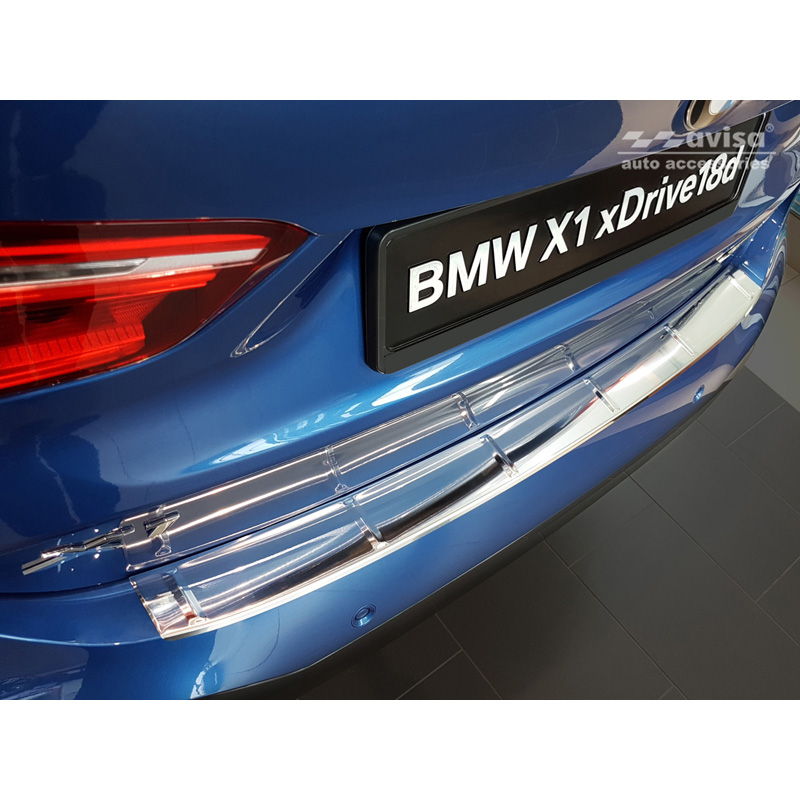 Stainless Steel Rear bumper protector  BMW X1 (F48) M-Package 2015-2022 'Ribs'
