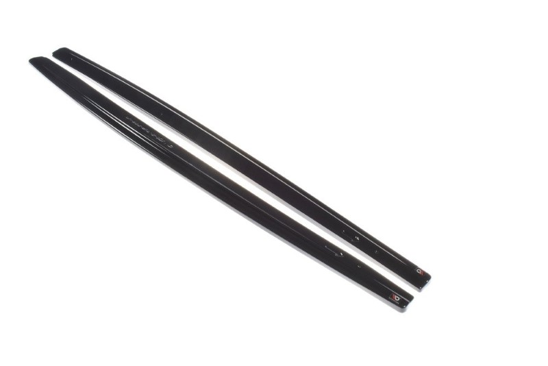 Zijskirts Diffusers Audi RS3 8V FL Sedan Glanzend Zwart