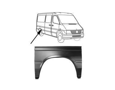 spatbordrand, groot, links VW LT, 1996-2006