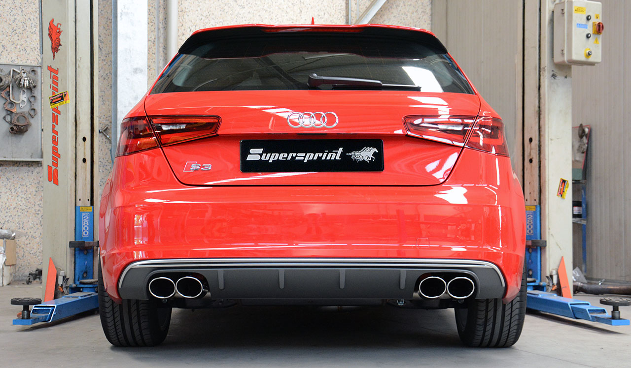 AUDI A3 8V 1.8 TFSI (180 Hp) 2013 -> 2015 Endpipe kit 100x75 Right + 100x75 Left