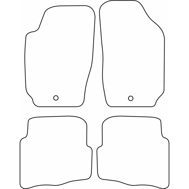 Set velour car mats  Seat Ibiza 2004-2008 / Cordoba 2004-2009