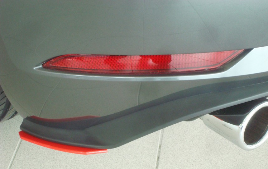 Zijskirts achter VW Golf 7 (GTI) Rieger