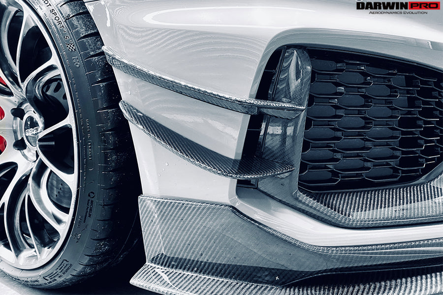 Audi RS4 B9 BKSS Style Front Canards Carbon 2017-2019