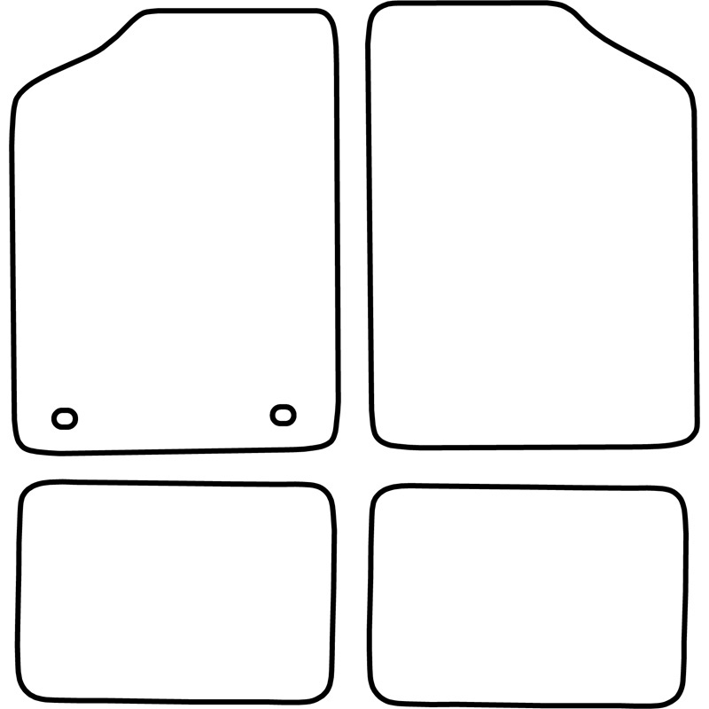 Set velour car mats  Volkswagen Golf I 1974-1983