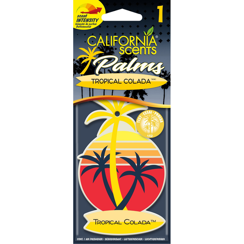 California Scents Palm Tree Air freshener - Tropical Colada - 1 piece