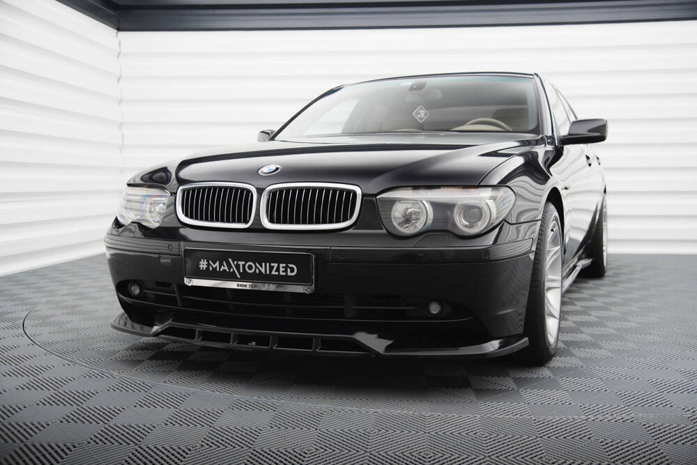 Voorspoiler BMW 7 Serie E65 Maxton Glans Zwart