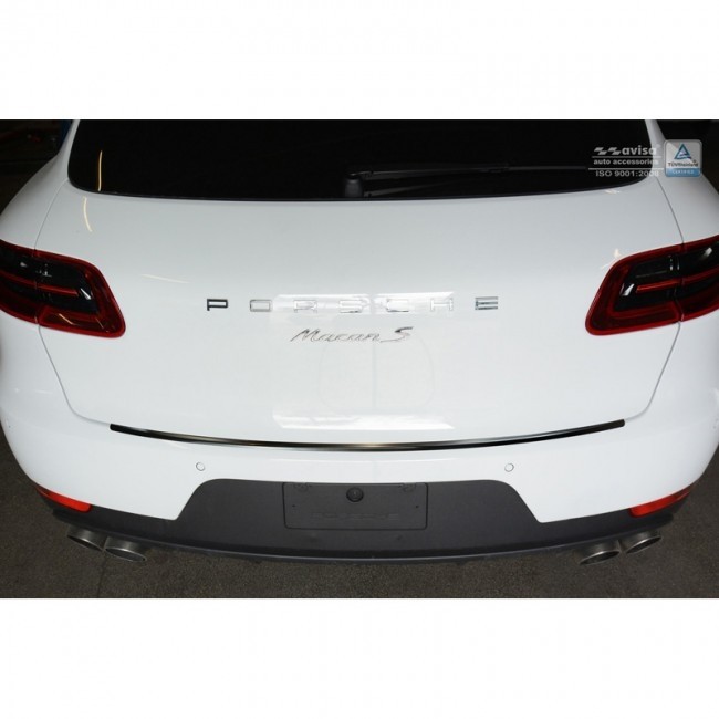 Achterbumper Beschermlijst 'Deluxe' Porsche Macan 2014- Zwart/Roo