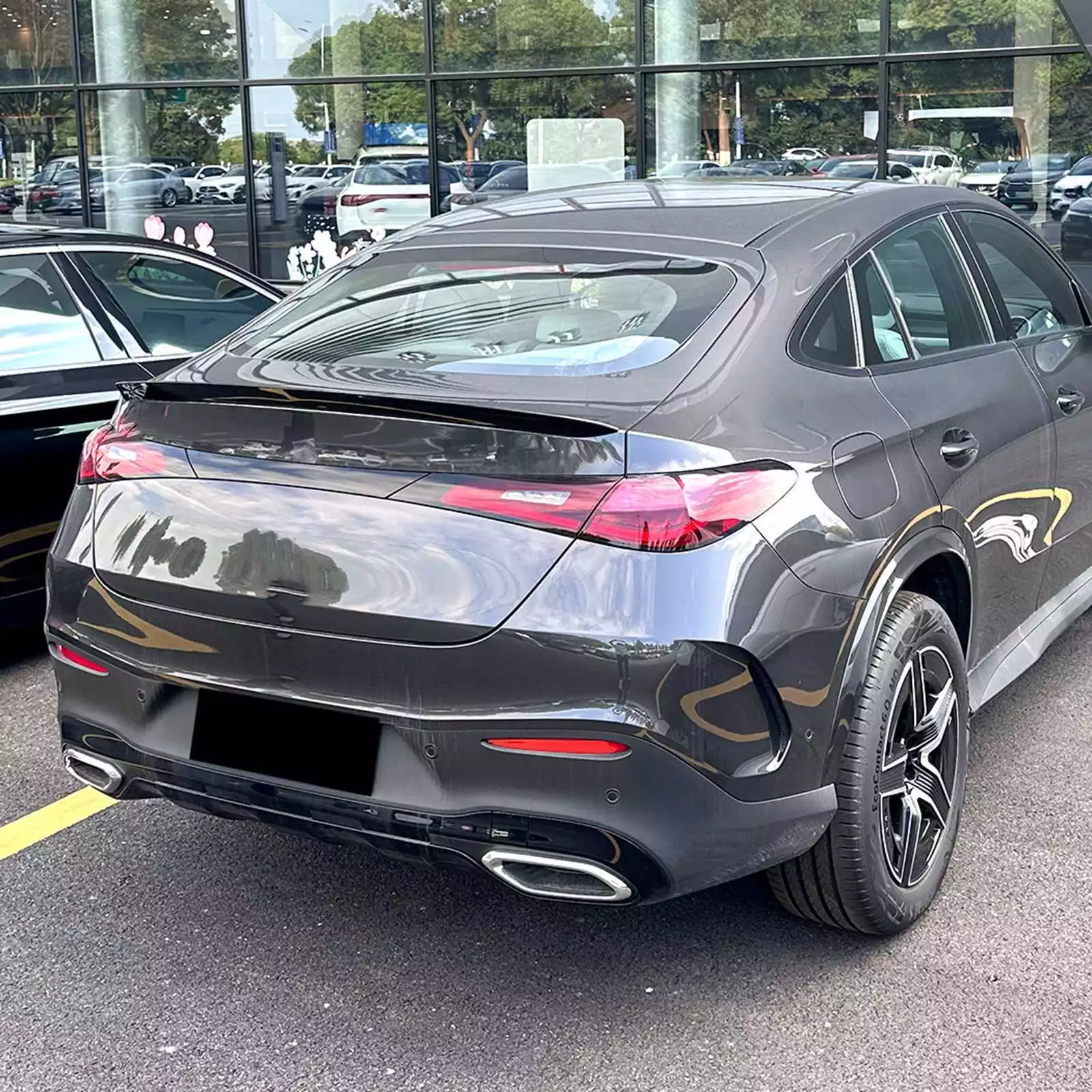Spoiler Mercedes-Benz GLC Coupe C254 Glans Zwart