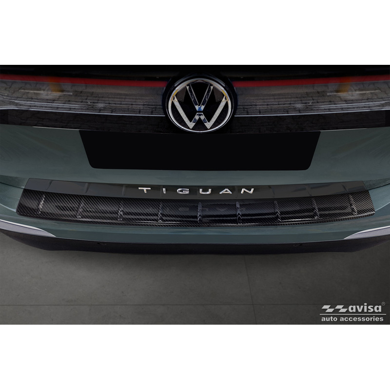 Echt 3D Carbon Achterbumperprotector  Volkswagen Tiguan III (CT1) 2024- 'Ribs'