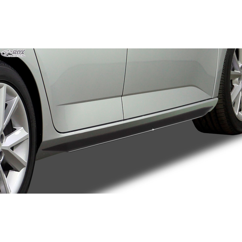 Side skirts 'Slim'  Skoda Fabia III HB/Kombi (NJ) 2014- (ABS glossy black)
