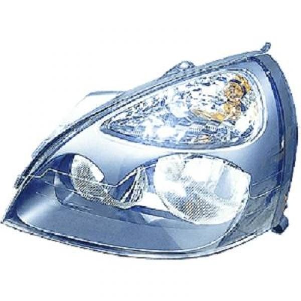 Koplamp links CLIO 04-05 HELLA H7+H1