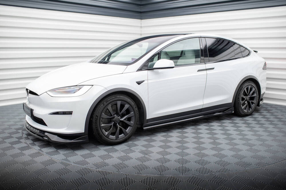 Zijskirts Tesla Model X FL Gloss-Black