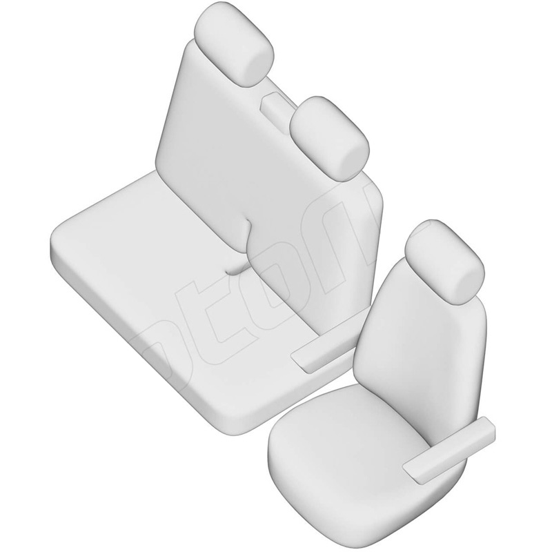 New York Design Kunstleder Stoelhoezenset 2+1  Volkswagen T5 2003-2015