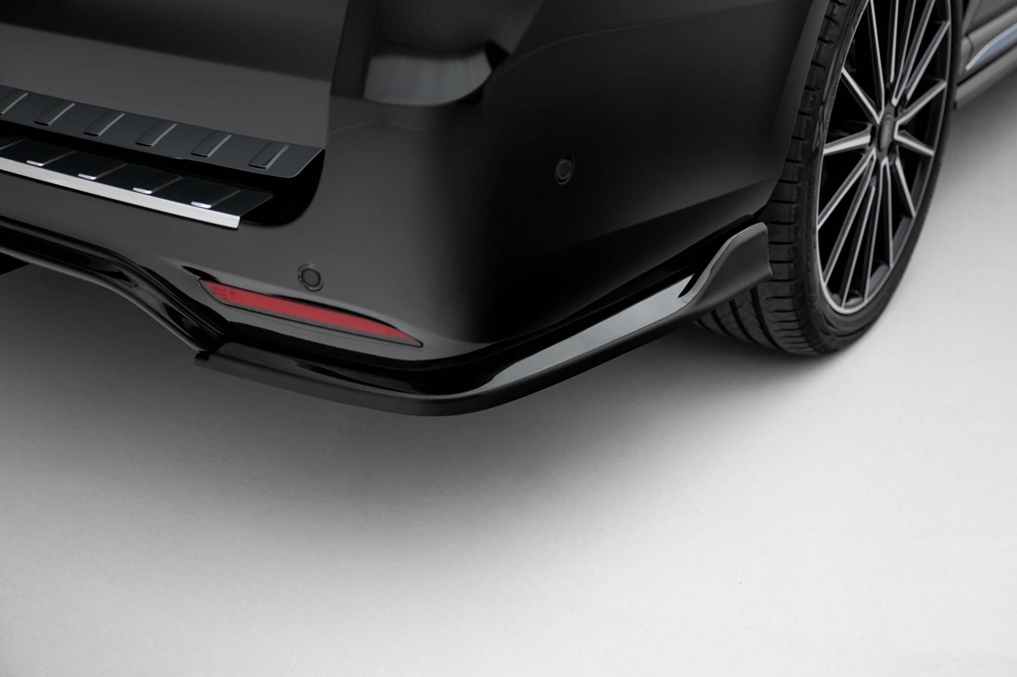 Achterzij Spoilers V.3 Mercedes-Benz V-Class AMG-Line W447 Facelift Maxton Glanzend zwart
