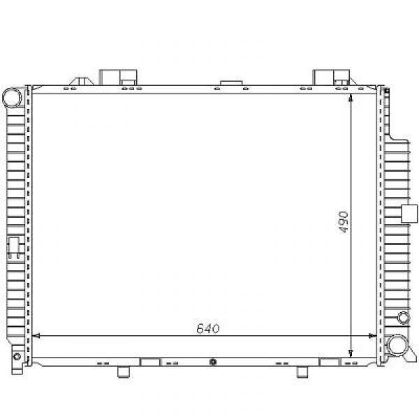 Radiator W210 99-02 E 270/320 CDI +AC