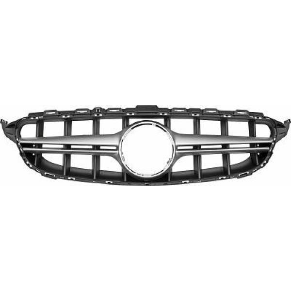 Grill Mercedes W205 13-18 Zwart Alu AMG-look