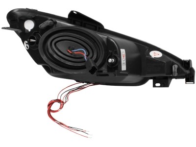 Headlights Peugeot 206 02-.. / S16 99-.. Angel Eyes Black