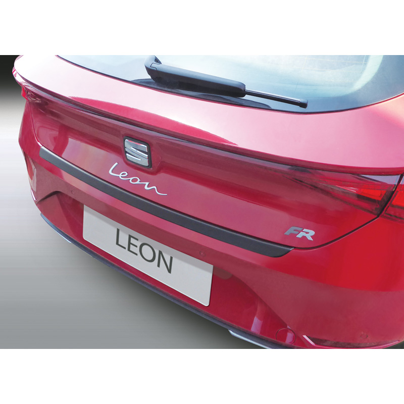 ABS Rear bumper protector  Seat Leon IV HB 5-doors 2020- Black