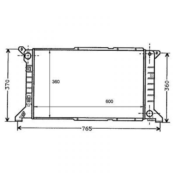 Radiator FORD TRANSIT 94-99 600x360 2.5 TD